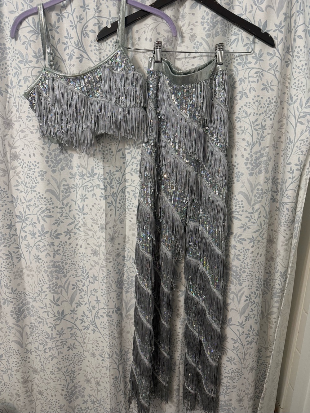Weissman Elite Silver Sequin Mi Mujer Style 17585 EUC Small Adult SA - Picture 4 of 4